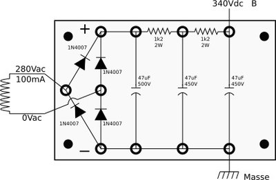 plaque alimentation Haute Tension