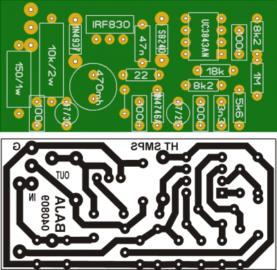 Blackstar HT power supply PCB and layout.png (505.16 Kio) Vu 9052 fois Blackstar SMPS layout
