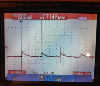 100µH-71kHz Base de tps 5µs