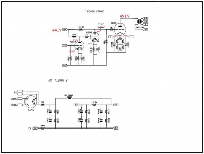 Ajouté valeurs aux anodes de la 6SN7